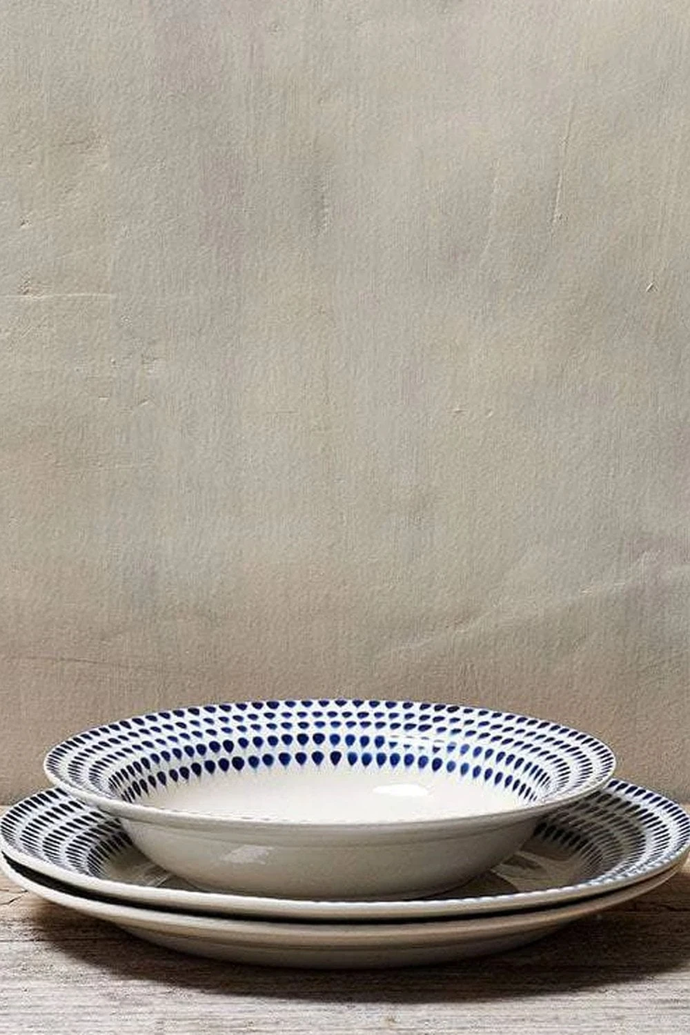 Nkuku Indigo Drop Pasta Bowl - Handcrafted Ceramic Tableware for Stylish Dining 1 Nkuku Indigo Drop Pasta Bowl
