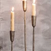 Nkuku Antique Brass Mbata Brass Candlestick