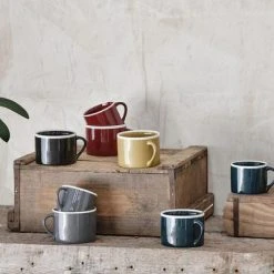 Nkuku Datia Berry Short Mug - Handcrafted Ceramic Mug for Coffee & Tea, Unique Homeware Gift 5 Nkuku Datia Berry Short Mug