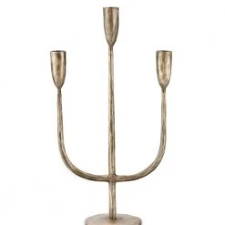 Nkuku Antique Brass Mbata Brass Candelabra