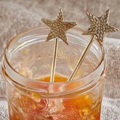 Nkuku Star Brass Spoon Set - Elegant Tableware for Modern Dining 5 Nkuku Star Brass Spoon Set