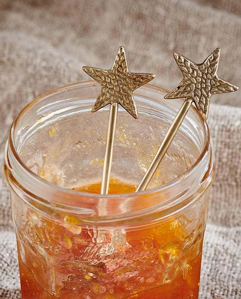 Nkuku Star Brass Spoon Set - Elegant Tableware for Modern Dining 3 Nkuku Star Brass Spoon Set