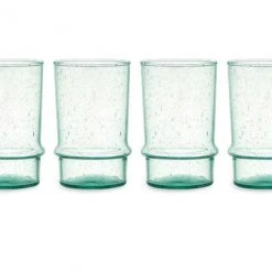 Nkuku Kaneti Bubble Tumbler - Aqua - Set Of 4