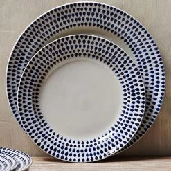 Nkuku Indigo Drop Dinner Plate