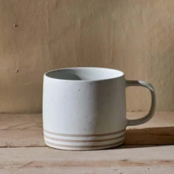 Nkuku Cream Enesta Line Mug
