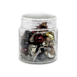 Nkuku Glass Baubles in A Sweets Jar Mixed - Elegant Room Decor for Homewares 6 Nkuku Glass Baubles in A Sweets Jar Mixed