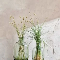 Nkuku Small Lua Glass Vase In Green