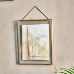 Nkuku Sambas Kiko Antique Brass Frame By