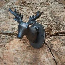 Nkuku Stag Door Knocker Black - Elegant & Durable Home Improvement Accessory 9 Nkuku Stag Door Knocker Black