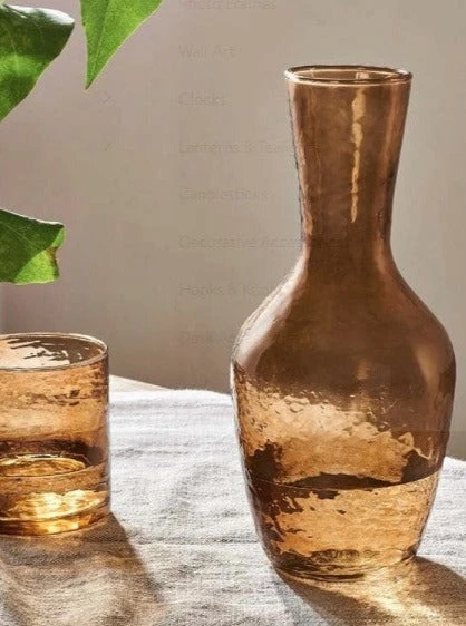 Nkuku Yala Smoke Brown Hammered Jug - Handcrafted Drinkware for Home & Kitchen 3 Nkuku Yala Smoke Brown Hammered Jug