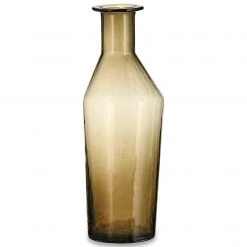 Nkuku Coffee Brown Zaani Glass Vase Large