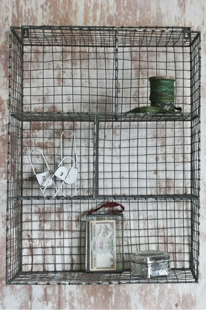 Nkuku Locker Room Shelf Large - Rustic Wooden Storage Shelf for Home Decor 1 Nkuku Locker Room Shelf Large