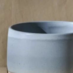 Nkuku Enesta Dipped Mug in Dusty Blue - Handcrafted Ceramic Coffee Cup 6 Nkuku Enesta Dipped Mug In Dusty Blue