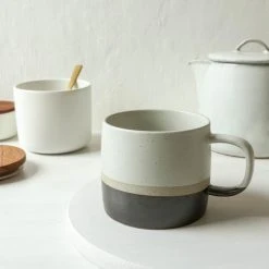 Nkuku Enesta Dipped Mug Cream - Elegant Ceramic Coffee Mug for Home & Kitchen 7 Nkuku Enesta Dipped Mug Cream