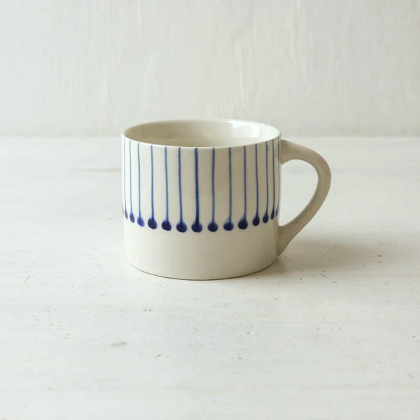 Nkuku Iba Ceramic Mug - Small Indigo | Handcrafted Ceramic Mug for Coffee & Tea | Eco-Friendly Drinkware 1 Nkuku Iba Ceramic Mug - Small Indigo