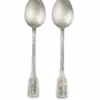 Nkuku Veeta Brushed Silver Serving Spoons