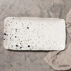 Nkuku Black Splatter Platter