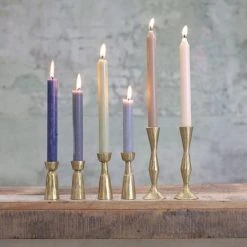 Nkuku Jahi Brass Candlestick Tall