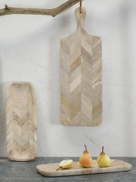 Nkuku Nalbari Mango Wood Chopping Board Medium - Eco-Friendly Kitchen Essential 1 Nkuku Nalbari Mango Wood Chopping Board Medium