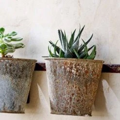 Nkuku Abari Wall Hung Triple Planter - Handcrafted Room Decor for Modern Homes 5 Nkuku Abari Wall Hung Triple Planter