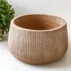 Nkuku Wampu Wide Planter - Medium Distressed Terracotta