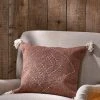 Nkuku Rust Lamandi Recycled Square Cushion Cover