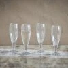 Nkuku Yala Hammered Champagne Flute Set Of Four