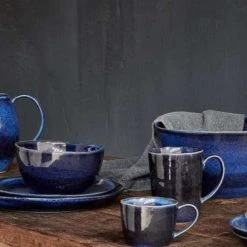 Nkuku Dana Tall Indigo Sky Mug With Handle