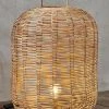 Nkuku Natural Noko Wicker Lamp Small 48 X 30cm