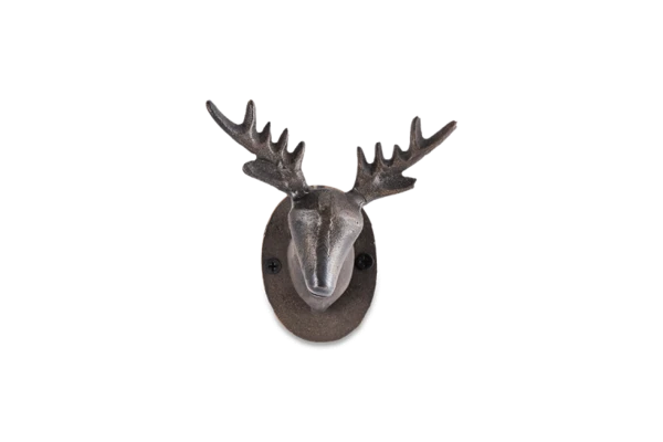 Nkuku Stag Door Knocker Black - Elegant & Durable Home Improvement Accessory 3 Nkuku Stag Door Knocker Black