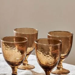 Nkuku Smoke Brown Yala Wine Glass - Set Of 4