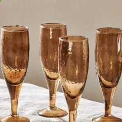 Nkuku Yala Smoke Brown Champagne Glass