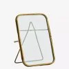 Nkuku Standing Photo Frame, Antique Brass 10x15cm
