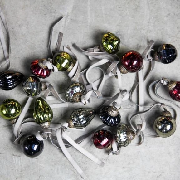 Nkuku Glass Baubles in A Sweets Jar Mixed - Elegant Room Decor for Homewares 2 Nkuku Glass Baubles in A Sweets Jar Mixed