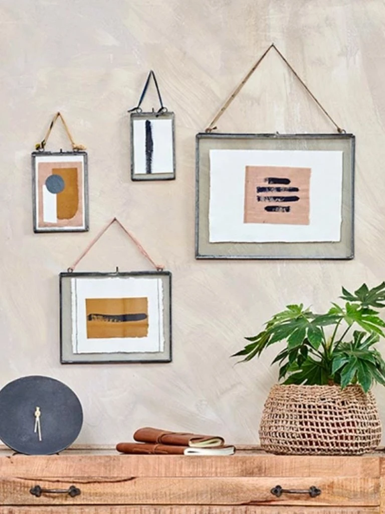 Nkuku Kiko Medium Landscape Frame in Zinc - Elegant Wall Art for Modern Homes 1 Nkuku Kiko Medium Landscape Frame In Zinc