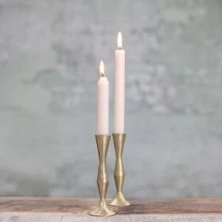 Nkuku Jahi Brass Candlestick Tall