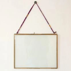 Nkuku Extra Large Antique Brass Kiko Frame 36x29cm - Landscape