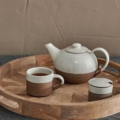 Nkuku Mango Wood Pawi Round Tray