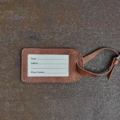 Nkuku Namba Leather Luggage Tag By