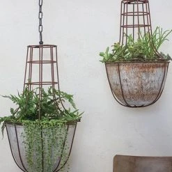 Nkuku Abari Caged Hanging Planter