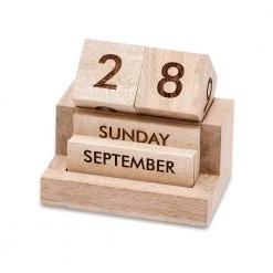Nkuku Hansa Wooden Calendar