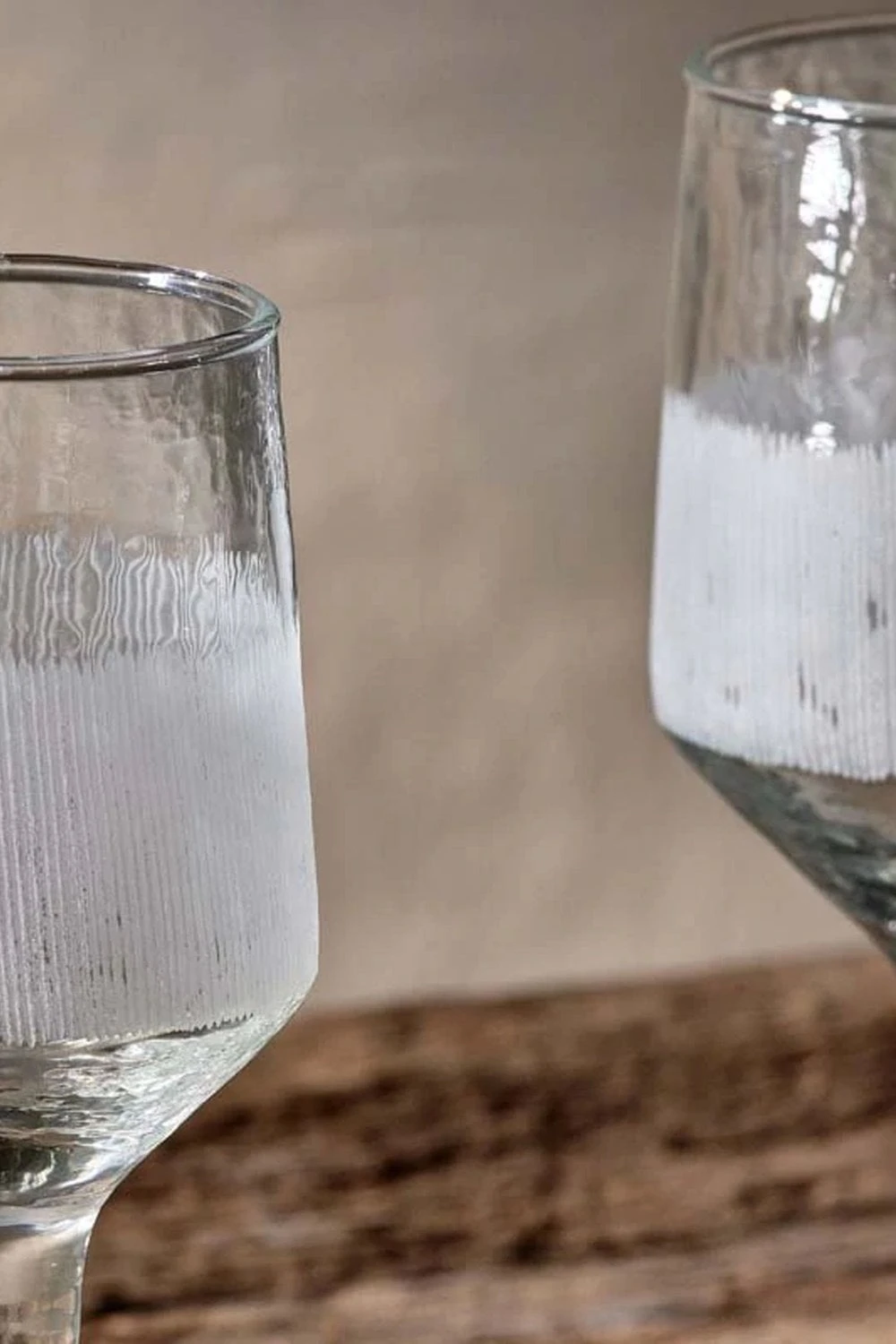 Nkuku Anara Etched Wine Glass Set Of 4 - Elegant Drinkware for Home & Dining 1 Nkuku Anara Etched Wine Glass Set Of 4