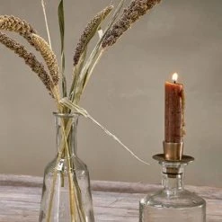 Nkuku Sirsa Tapered Glass Candlestick