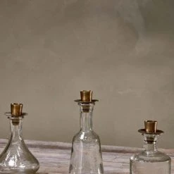 Nkuku Sirsa Tapered Glass Candlestick