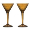 Nkuku Burnt Amber Mila Cocktail Glass
