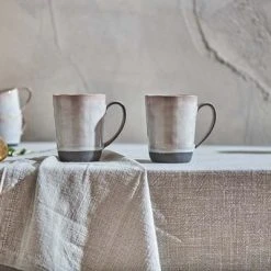 Nkuku Edo Glazed Grey Mug Tall