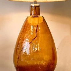 Nkuku Baba Glass Lamp Large Tall