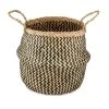 Nkuku Ekuri Basket In Black And Natural