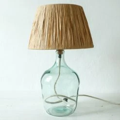 Nkuku Sandesh Raffia Lampshade - Medium | Handwoven Natural Lighting | Eco-Friendly Home Decor 6 Nkuku Sandesh Raffia Lampshade - Medium