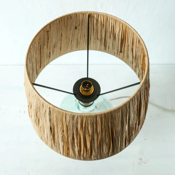Nkuku Sandesh Raffia Lampshade - Medium | Handwoven Natural Lighting | Eco-Friendly Home Decor 2 Nkuku Sandesh Raffia Lampshade - Medium